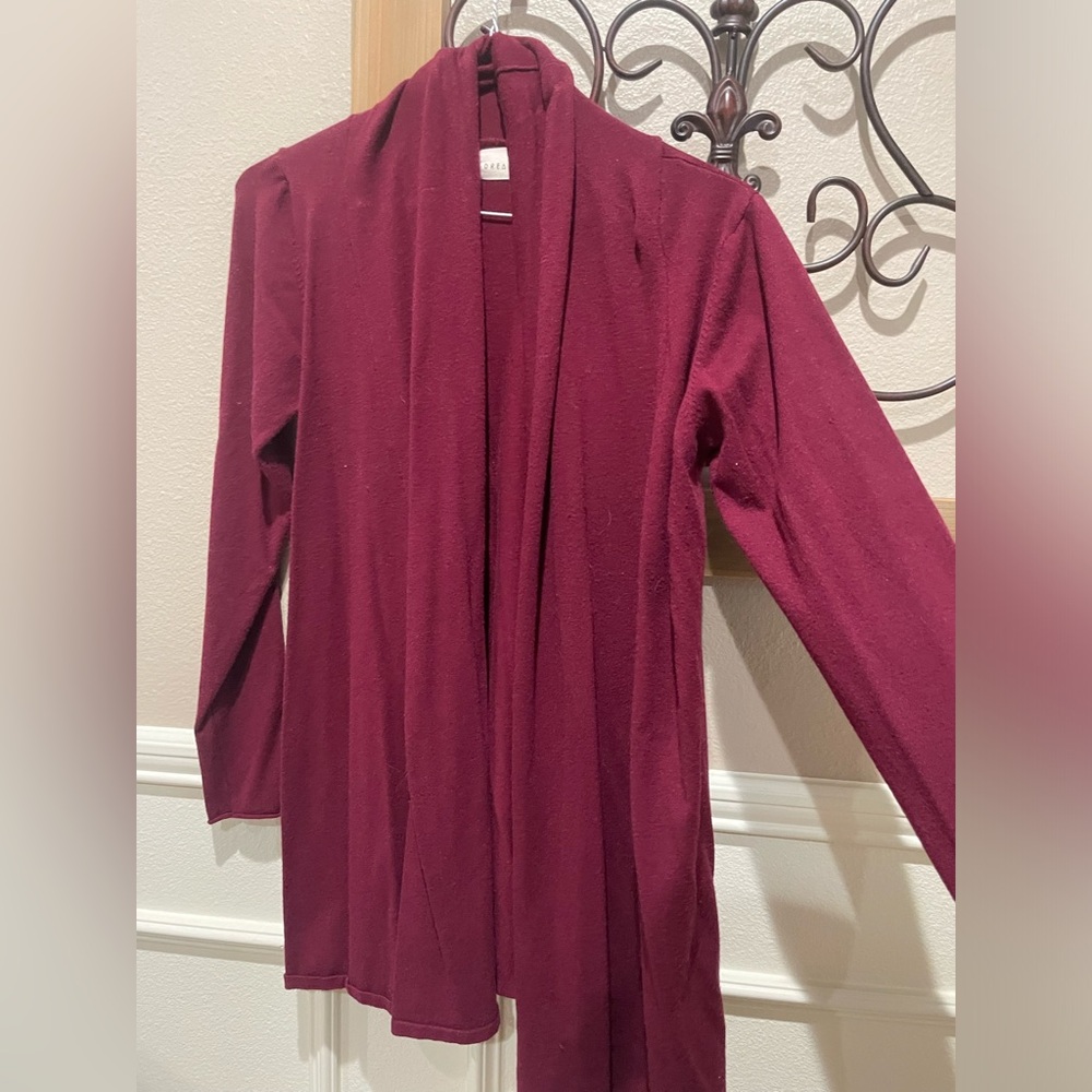 Maroon Cardigan